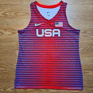 Nike Pro Elite 2023 Olympic Team USA Track Running Singlet Women's L AO8752-602